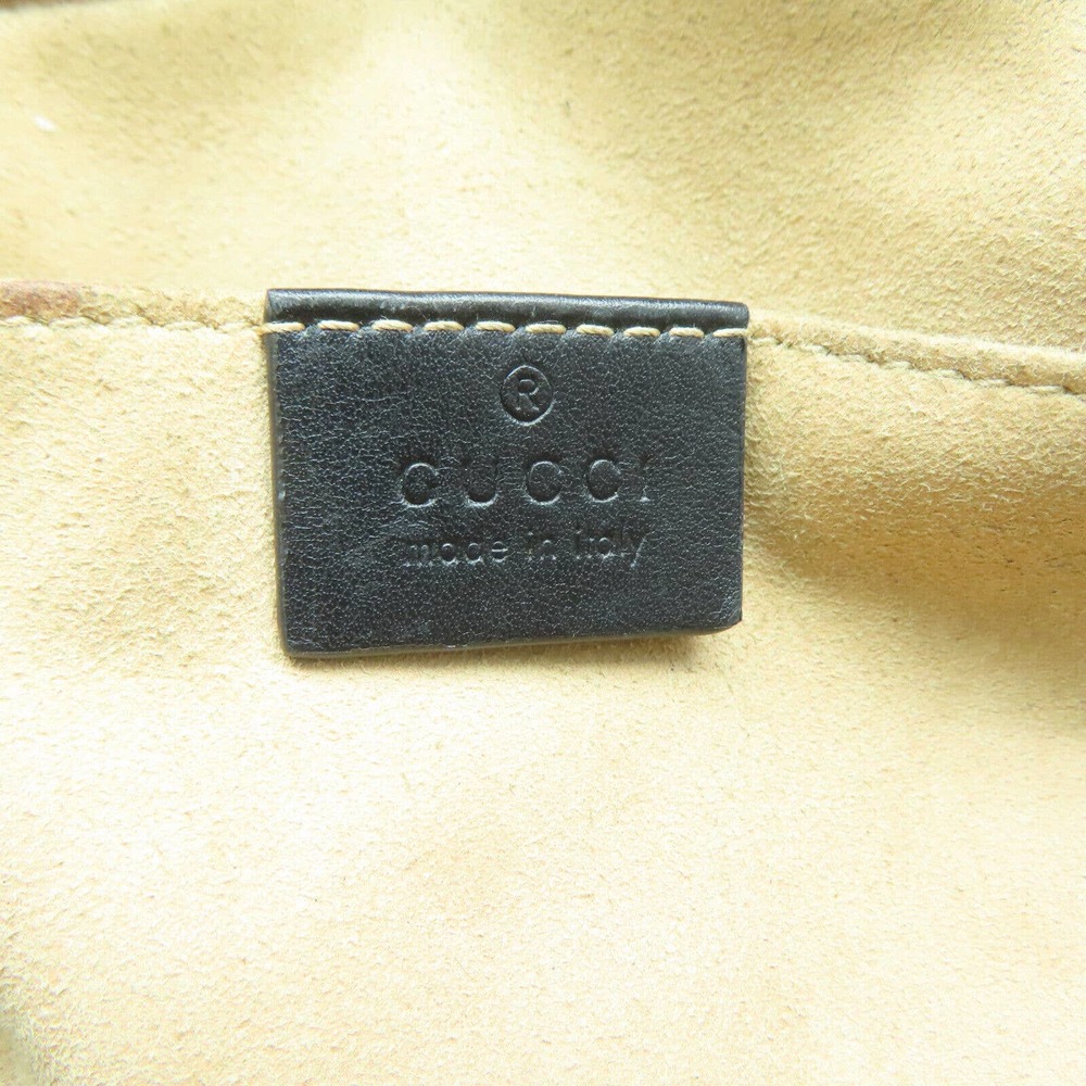 💎✨BEAUTIFUL✨💎 Gucci GG Marmont Chain Crossbody  Leather Black Shoulder Bag - Picture 7 of 14